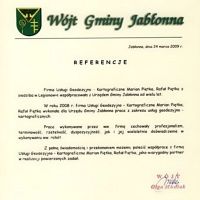 Referencje od Urzędu Gminy Jabłonna